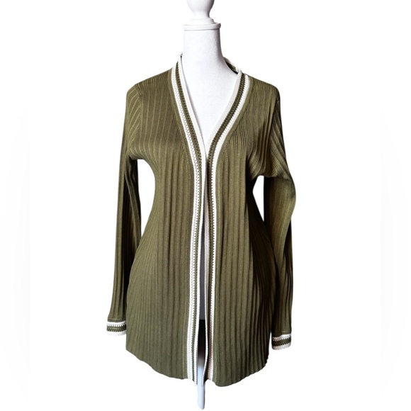 Rio & Rian Sweaters - Elegant Olive Women's Cardigan